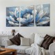 Flower Canvas Wall Art for Living Room Colorful Flower Canvas Painting Wall Decor Abstract Canvas Pictures Floral Artwork for Bathroom Bedroom Living Room Home Office Decor