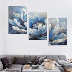 Flower Canvas Wall Art for Living Room Colorful Flower Canvas Painting Wall Decor Abstract Canvas Pictures Floral Artwork for Bathroom Bedroom Living Room Home Office Decor