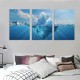 Wall Art Decor Canvas Print Picture Success Inspiration Motivation Iceberg Blue Seawater Bottom Ocean Painting for Dining Room Kitchen Home Decor Framed Ready to Hang