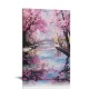 Anime Cherry Blossom Picture Cherry Blossom Forest Decor Poster Wall Art Hanging Picture Print Bedroom Decorative Painting Posters Room Aesthetic