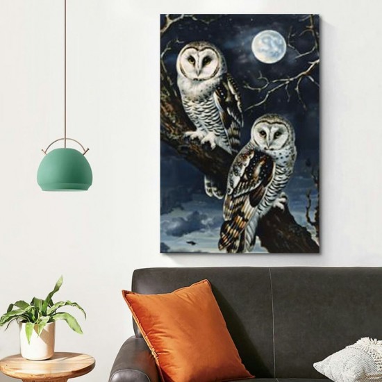 Snowy Owl Wall Art Famous Paintings Posters Retro Bird Poster Framed Artwork For Home Walls Pictures For Living Room Decor