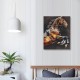 Horse Canvas Wall Art Black Wall Decor Picture Framed Canvas Wall Painting For Living Room Bedroom Office Ready To Hang