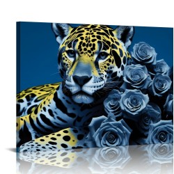 Animal Canvas Wall Art Animal Picture Prints on Canvas Huge for Modern Home Office Bathroom Kid Boy Room Decor