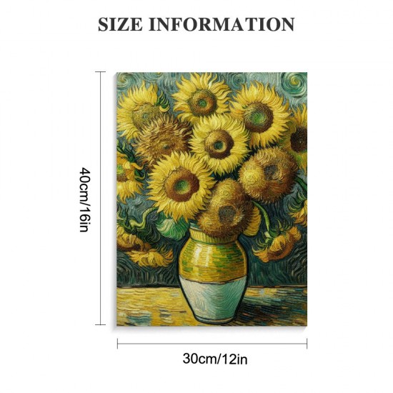 Sunflower Wall Art Canvas Print Living Room Abstract Wall Decor Hanging Pictures Bathroom Bedroom Home Office Decor