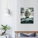 Smooth Seas Never Made A Skilled Sailor Motivational Wall Art Inspirational Canvas Poster Entrepreneur Quote Picture Home Office Decor Painting Framed and Stretched Ready to Hang