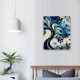 Blue Tree Flowers Oil Paintings on Canvas Abstract Art Pictures Canvas Wall Art Paintings Modern Home Decor Abstract Paintings Ready to Hang