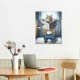 Cat Paintings Canvas Wall Art Modern Cat Bathroom Decor Posters Cat on Toilet Pictures Funny Animals Kids Bathroom Wall Decor For Living Room Bathroom Decoration